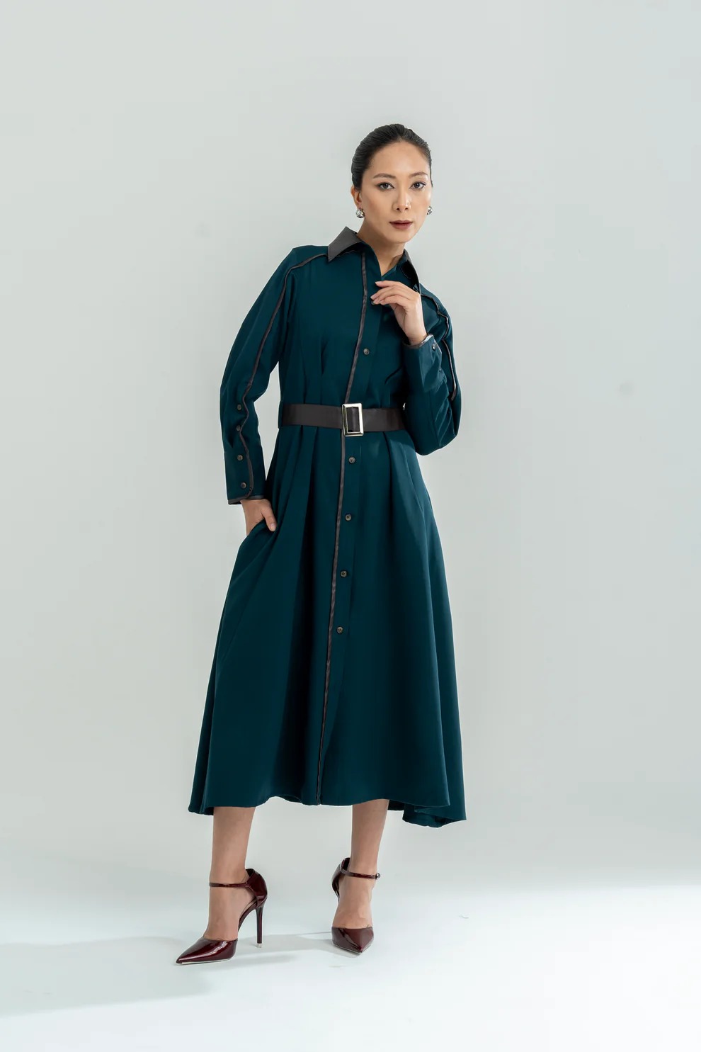 A Line’s Trend Setter Dress Green